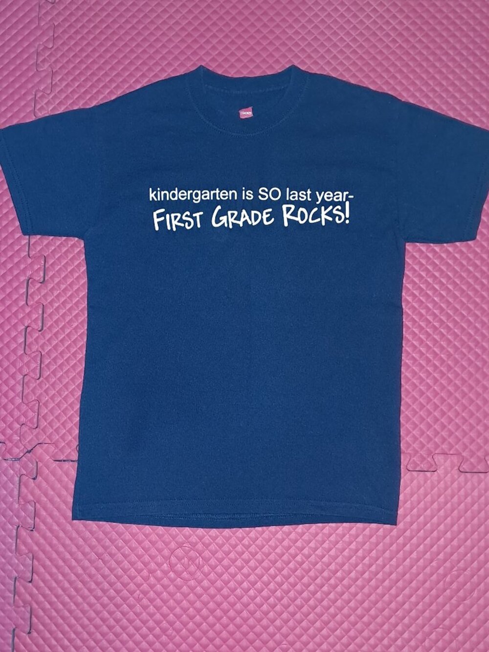 Carolina Springs Elementary First Grade Never Used Cotton Navy T Shirt